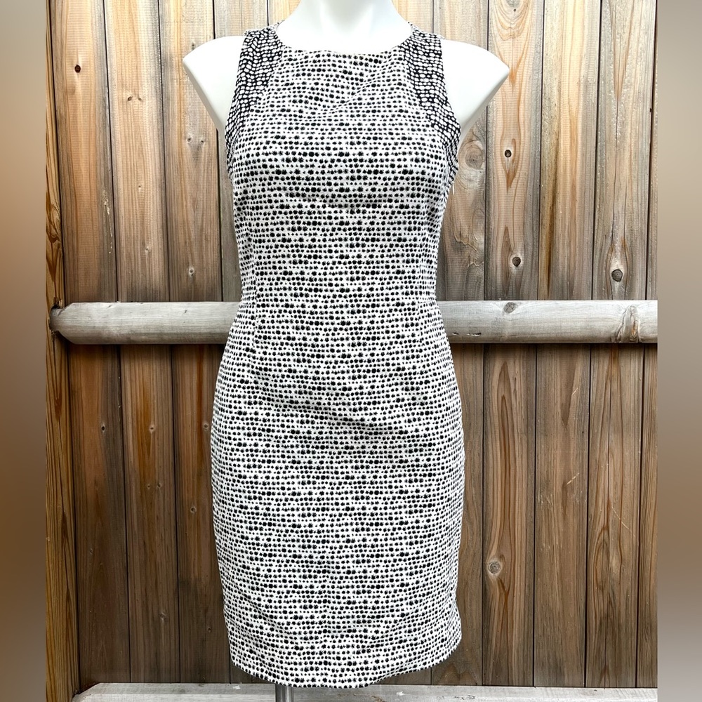 FINAL PRICE: Banana Republic Black and White Dotted Dress - Picture 1 of 9